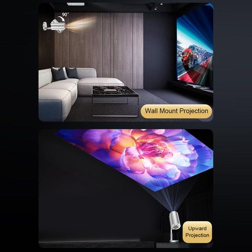 Projektor 720P Heimkino Android 11 Videoprojektor Unterstützung 4K Dekodierung 120in Display Filmprojektor mit einziehbarer Stange Keystone Funktion Elektronischer Fokus mit mehreren Ports Unterstützung TV Box Computer Laptop für Heimkino Outdoor Media Player Unterhaltung