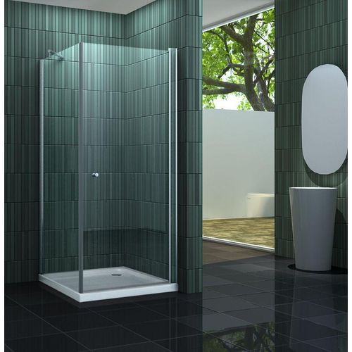 Duschkabine BANHO-ONE 100 x 100 x 190 cm ohne Duschtasse