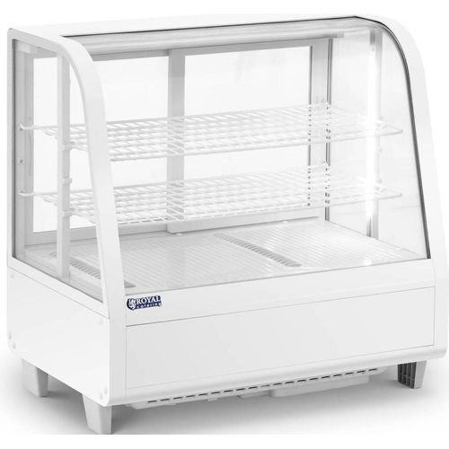 Royal Catering Kühlvitrine - 100 L - - 3 Ebenen - weiß