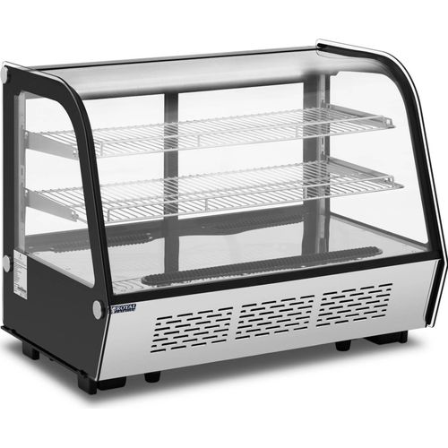 Royal Catering Kühlvitrine - 160 L - - 3 Ebenen - Edelstahl