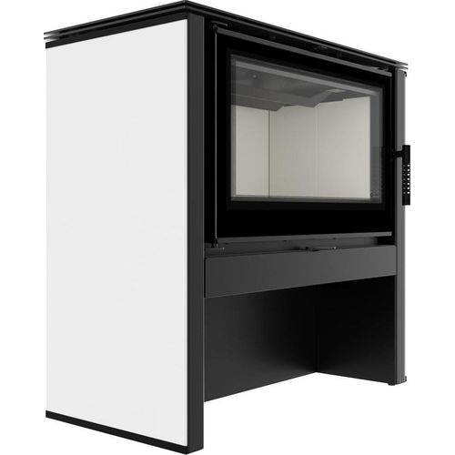 Kaminofen aus Stahl KRATKI JUNO 12 kW Ø 160 weißes Paneel