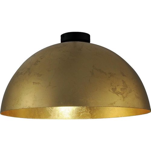 masterlight Deckenleuchte Larino G&S 1-flammig Stahl Blattgold Ø40cm