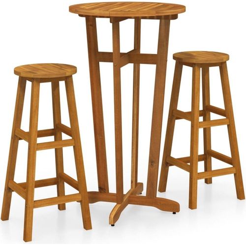 Prolenta Premium - 3-tlg. Bar-Set Massivholz Akazie