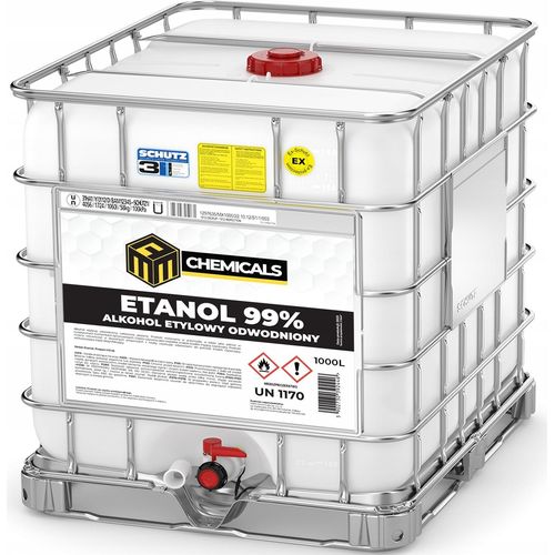 MRM Chemicals ETHYL ALCOHOL Brennspiritus ETHANOL zur Desinfektion 99% 1000L