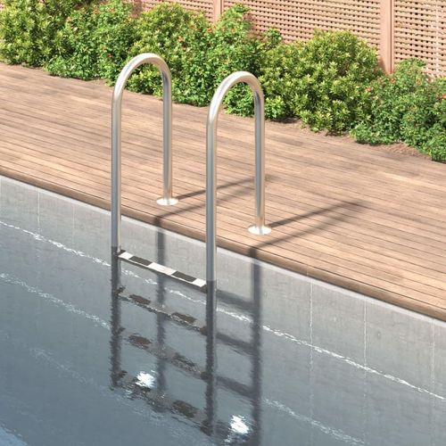 Möbel Pool-Leiter 54x38x184,5 cm Edelstahl 304 - Poolzubehör 93459