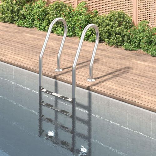 Möbel Pool-Leiter 54x38x184,5 cm Edelstahl 304 - Poolzubehör 93462