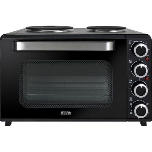 SILVA KK3200 Kleinküche Backofen 30L 3200W mit Kochplatten