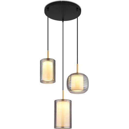 Hängelampe Esszimmer Rauchglas LED Hängeleuchte Pendelleuchte Küche modern