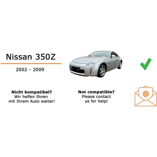 Autoradio Alpine ILX-W690D passend für Nissan 350Z + Multifunktionslenkrad | Apple CarPlay Android Auto Bluetooth zum Telefonieren