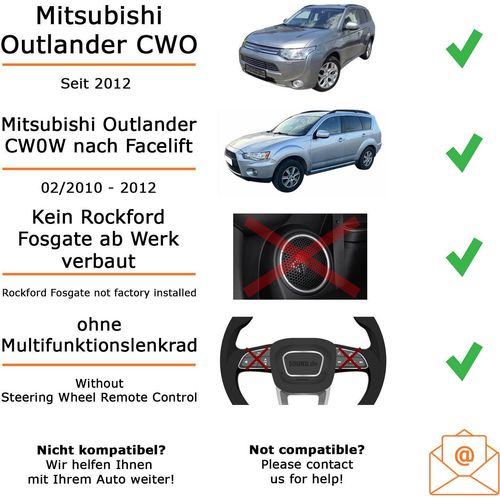 Autoradio Alpine ILX-W690D passend für Mitsubishi Outlander CW0W + Facelift | Apple CarPlay Android Auto Bluetooth zum Telefonieren