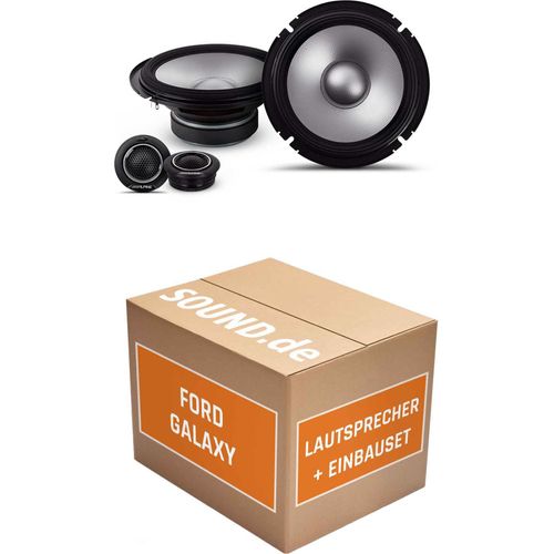Lautsprecher Boxen Einbaupaket Front S2-S65C passend für Ford Galaxy WA6 | 2x Tief-Mitteltöner 2x Hochtöner