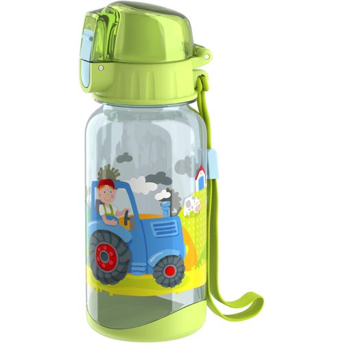 Trinkflasche HABA "Traktor", Kinder, Gr. 400ml, grün (grasgrün), Trinkflaschen