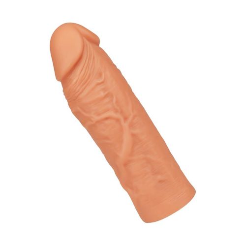 Geaderte Penishülle aus Silikon, 15 cm