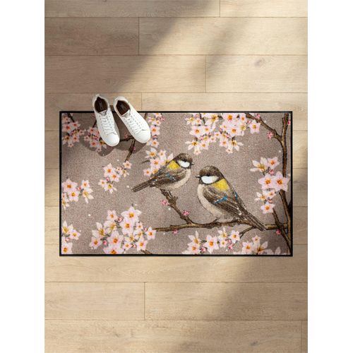 Fußmatte Gr. 2, beige (sand, rosé), B:50cm H:7mm L:75cm, Polyamid, Kunstfaser, Teppiche