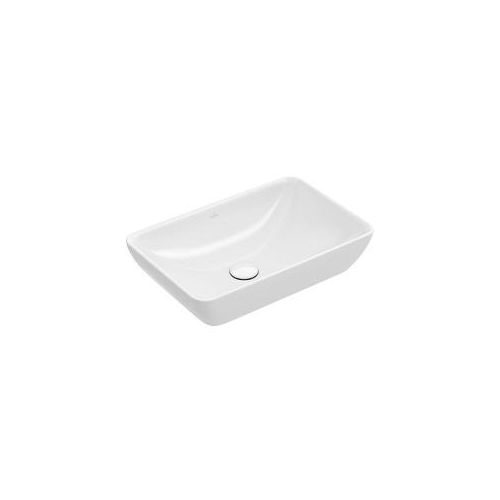 Villeroy & Boch Halbeinbau-Waschbecken Venticello 555 555x360mm Rechteck mit Überlauf Weiß Alpin 41135501