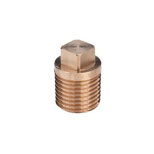 Viega Stopfen 3291 mit Vierkant ohne Rand R1/2 Rotguss 266646