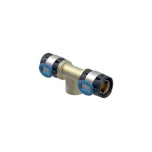 Geberit FlowFit T-Stück mit Innengewinde Werkstoff bleifreier Rotguss (CuSn4Zn2PS), d 40mm, Rp 1′′, d1 40mm 620174001
