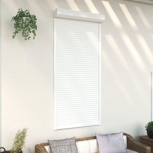 ZMH Rollladen Aluminium 100x210 cm Weiß