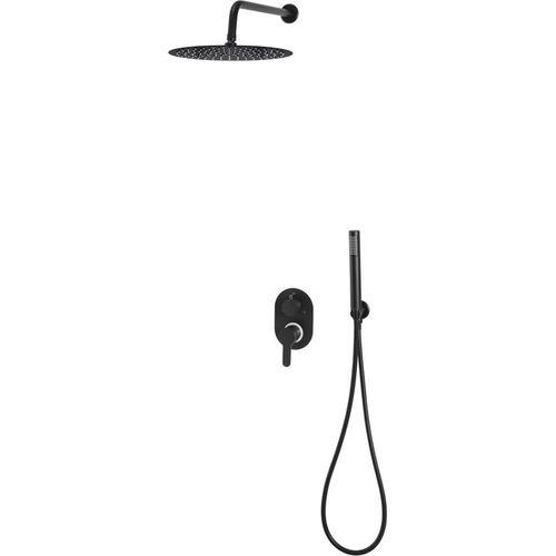 Duschsystem Edelstahl 201 Schwarz