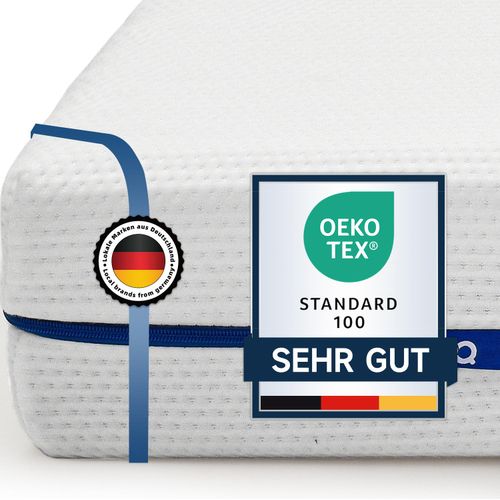 Kaltschaummatratze Matratze 120x200 cm, 2in1 Härtegrade Ortho Kaltschaummatratze 7-Zonen H2 weich / H3 Fester