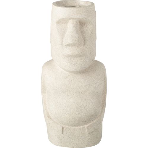 Manahee Design | Bioethanol-Tischfeuer Moai Mgo Grau | 61x28x22 cm