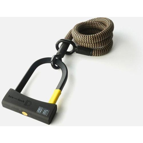 tex-lock eyelet Textilschloss mit Ösen inkl. D-lock Bundle Bügelschloss wild hemp 160 cm