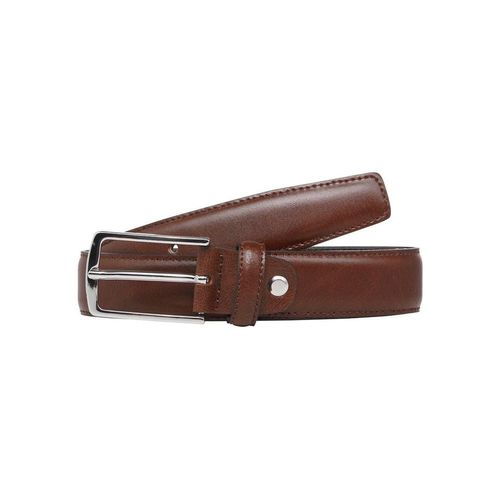 Ledergürtel JACK & JONES, Damen, Gr. 95, braun (cognac), Leder, unifarben, klassisch,modisch, Gürtel