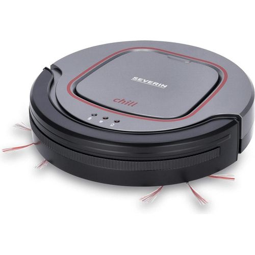 Saugroboter SEVERIN RB 7025 »chill®« Reinigungsbürste Ersatzfilter Rundbürsten RB 7025 aus Kunststoff, grauschwarzweinrot Elektrischer Staubsauger Robot Staubsauger Roboter Staubsauger Saug Roboter Staubsauger Roboter