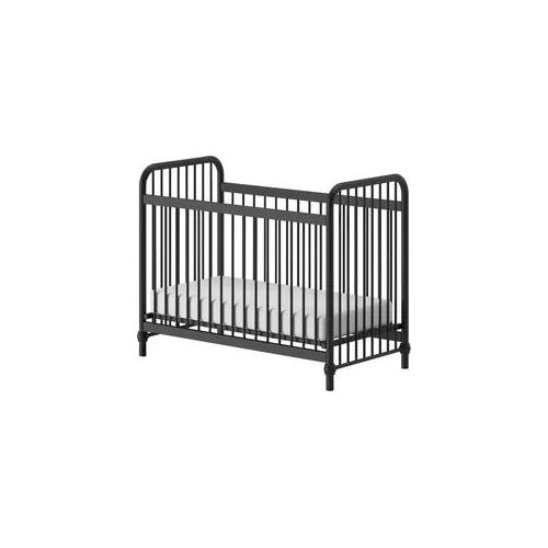 Gitterbett Bronxx ca. 60x120 cm Schwarz Matt