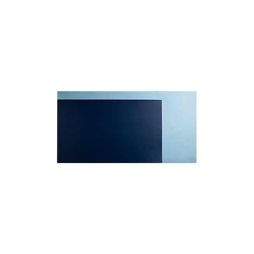 Exacompta Schreibunterlage, weich & flexibel, Kunstleder, zweifarbig, rutschfest, abwischbar, B 600 x T 350 mm, marineblau/himmelblau