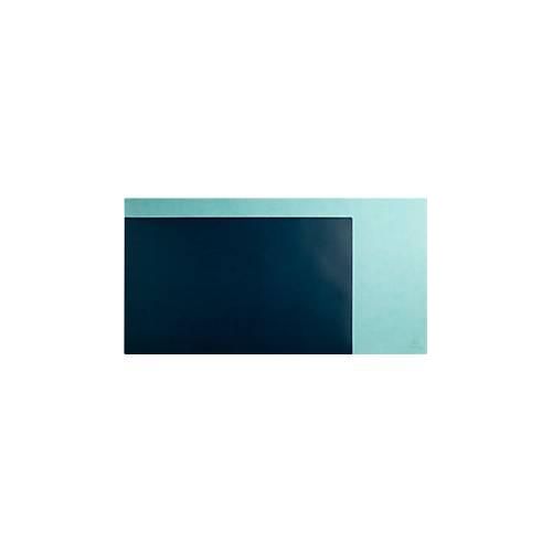Exacompta Schreibunterlage, weich & flexibel, Kunstleder, zweifarbig, rutschfest, abwischbar, B 600 x T 350 mm, tropic/blaugrün