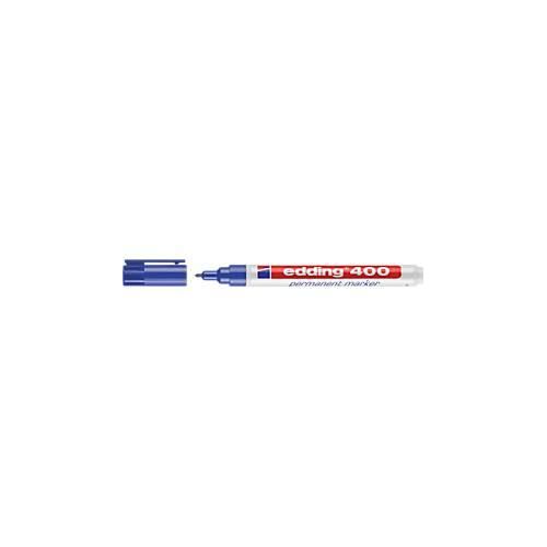 Marker edding 400, feine Spitze, blau, 10 Stück