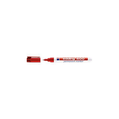 Marker edding 400, feine Spitze, rot, 10 Stück