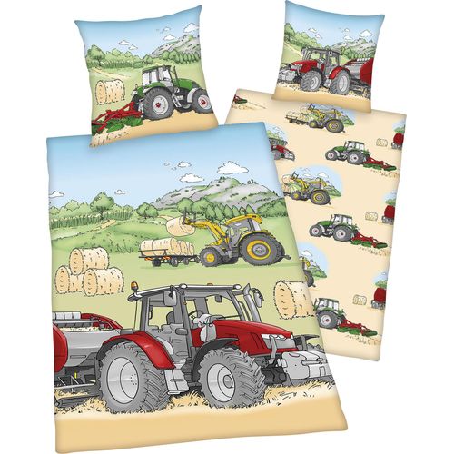 Herding Young Collection Kinderbettwäsche »Traktor«, mit tollem 