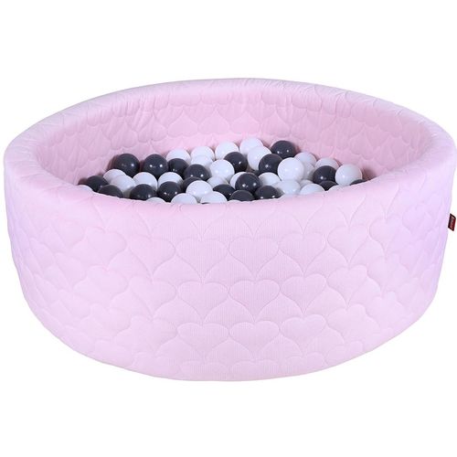Knorrtoys® Bällebad »Soft, Heart Rose«, mit 300 Bällen Grey/creme; Made in Europe