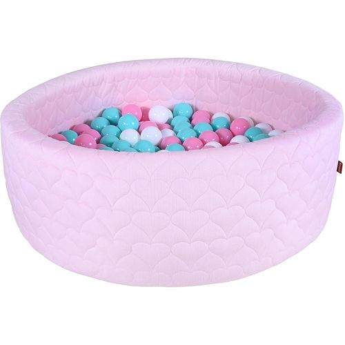 Knorrtoys® Bällebad »Soft, Heart Rose«, mit 300 Bällen rose/creme/lightBlue; Made in Germany