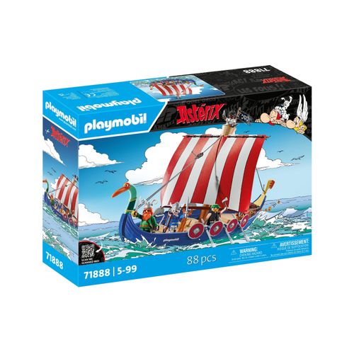 Playmobil® Spielbausteine »Asterix Piratenschiff 71888«, (88 St.)