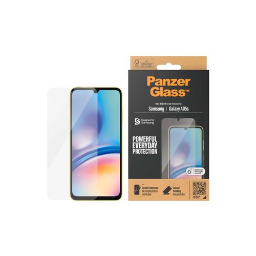 PanzerGlass Displayschutzglas »Ultra-Wide Fit Screen Protector«, für Samsung Galaxy A05s, Displayschutzfolie, Schutzfolie, Bildschirmschutz, kratz- & stossfest