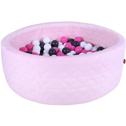 Knorrtoys® Bällebad »Soft, Heart Rose«, mit 300 Bällen creme/Grey/rose; Made in Europe