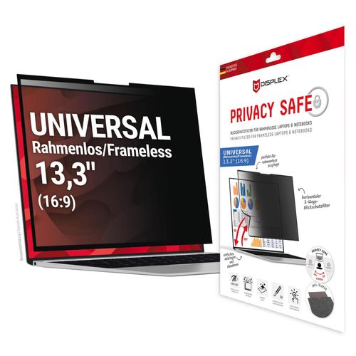 Displex Displayschutzfolie »Privacy Safe«, universal, 16:9, Blickschutzfolie, Schutzfolie, Bildschirmschutz