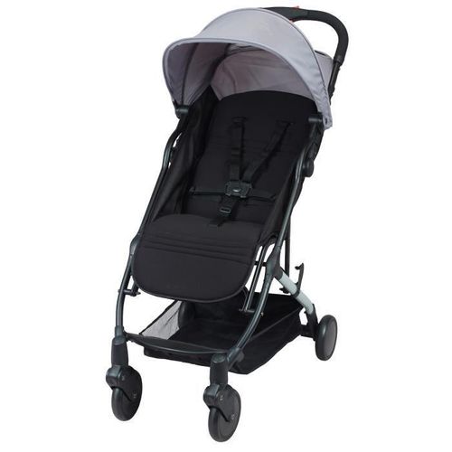Kinderwagen Bambisol Schwarz Grau