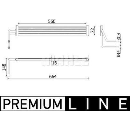 MAHLE Ölkühler, Lenkung Artikel: CLC 97 000P