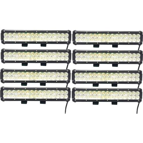 Greenmigo 8X 90W LED Arbeitsscheinwerfer IP67 Flutlicht Reflektor Work Light Bar Offroad Traktor Scheinwerfer Arbeitslicht Arbeitslampe 12V 24V