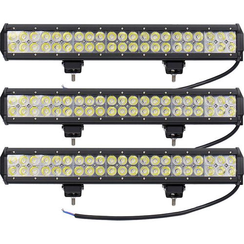 Greenmigo 3X 126W LED Arbeitsscheinwerfer weiß 12V 24V Flutlicht Reflektor Work Light Bar Scheinwerfer Arbeitslicht Offroad Arbeitslampe für Traktor