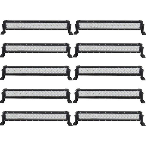 Greenmigo 10X 120W LED Arbeitsscheinwerfer weiß 12V 24V Flutlicht Reflektor Work Light Bar Scheinwerfer Arbeitslicht Offroad Arbeitslampe für Traktor