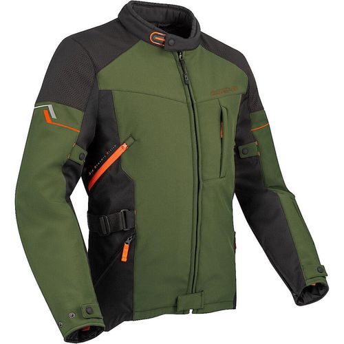 Bering Cobalt Motorrad Textiljacke Farbe: Khaki, Grösse: S
