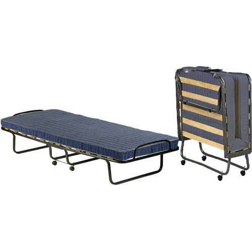 Daaronso-Klappbett, Feldbett mit 12 Latten, inklusive Matratze, platzsparendes Kinderbett, 100 % Italy, 80 x 190 x 37 cm, Schutzhülle auf Anfrage