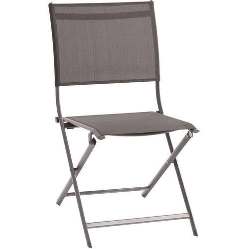 Set mit 4 klappbaren Gartenstühlen Axant Wengé & Pralin - Hespéride