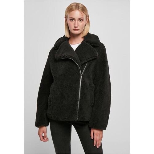 Urban Classics Ladies SHERPA Biker Winterjacke schwarz - XS