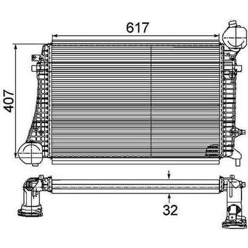 MAHLE Ladeluftkühler Artikel: CI 167 000P